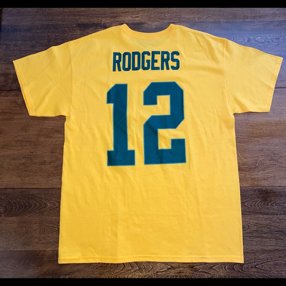 Green Bay Aaron Rodgers T-shirt Majestic Large